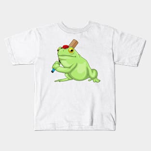 Frog Cricket Cricket bat Kids T-Shirt